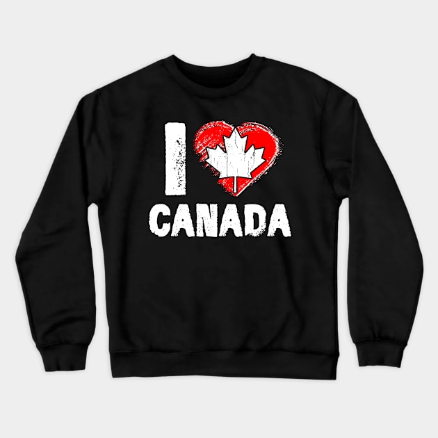 I Love Canada Crewneck Sweatshirt by adik